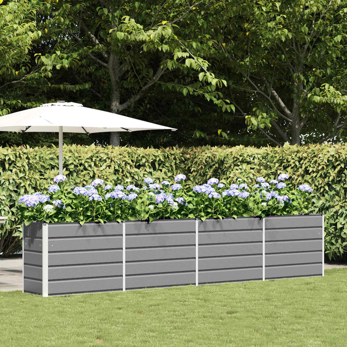 Jardinieră Gri deschis 385 x 50 x 75 cm Oțel Galvanizat - WALTI WALTI