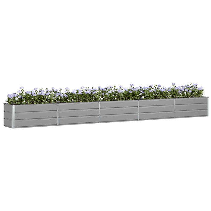 Jardinieră Gri deschis 480 x 50 x 45 cm Oțel Galvanizat - WALTI WALTI