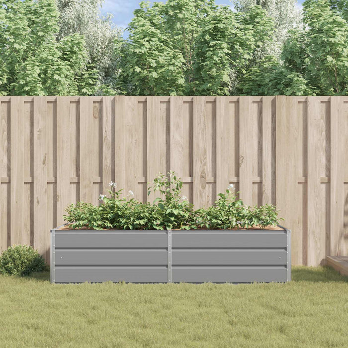 Jardinieră Gri deschis 195 x 100 x 45 cm Oțel Galvanizat - WALTI WALTI