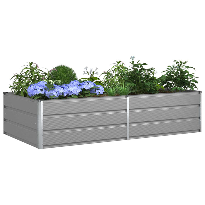 Jardinieră Gri deschis 195 x 100 x 45 cm Oțel Galvanizat - WALTI WALTI