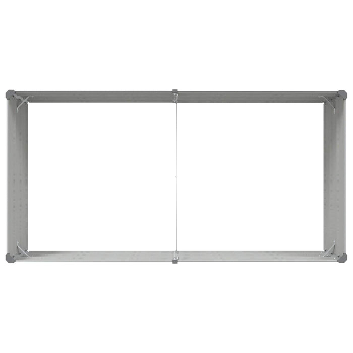 Jardinieră Gri deschis 195 x 100 x 45 cm Oțel Galvanizat - WALTI WALTI