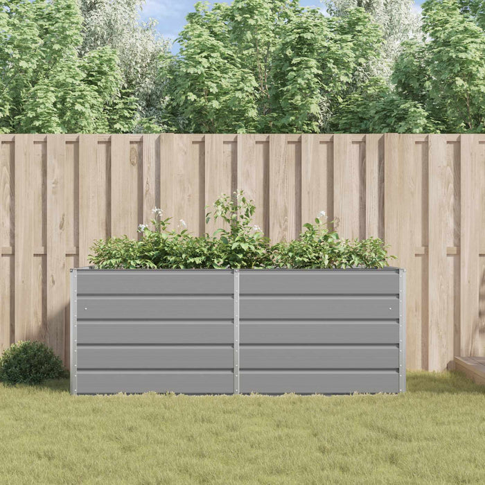 Jardinieră Gri deschis 195 x 100 x 45 cm Oțel Galvanizat - WALTI WALTI