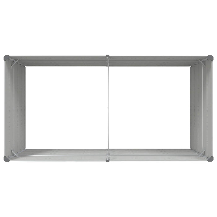 Jardinieră Gri deschis 195 x 100 x 45 cm Oțel Galvanizat - WALTI WALTI