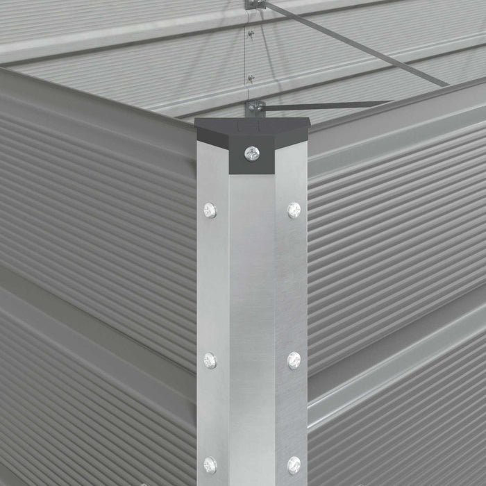Jardinieră Gri deschis 195 x 100 x 45 cm Oțel Galvanizat - WALTI WALTI