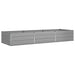 Jardinieră Gri deschis 195 x 100 x 45 cm Oțel Galvanizat - WALTI WALTI
