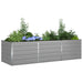 Jardinieră Gri deschis 195 x 100 x 45 cm Oțel Galvanizat - WALTI WALTI