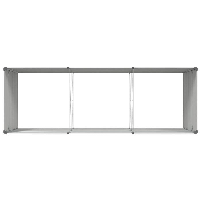 Jardinieră Gri deschis 195 x 100 x 45 cm Oțel Galvanizat - WALTI WALTI