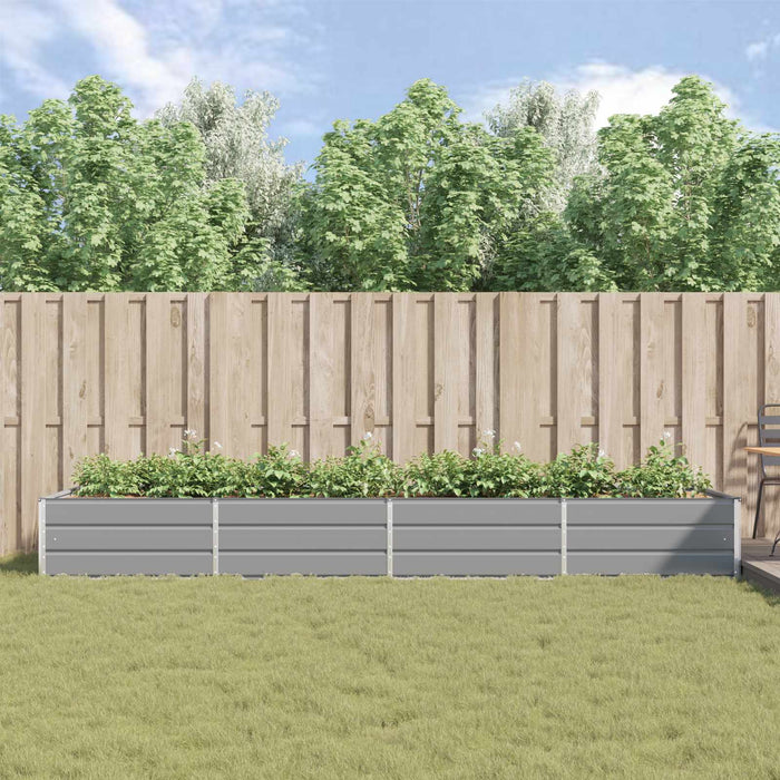 Jardinieră Gri deschis 195 x 100 x 45 cm Oțel Galvanizat - WALTI WALTI