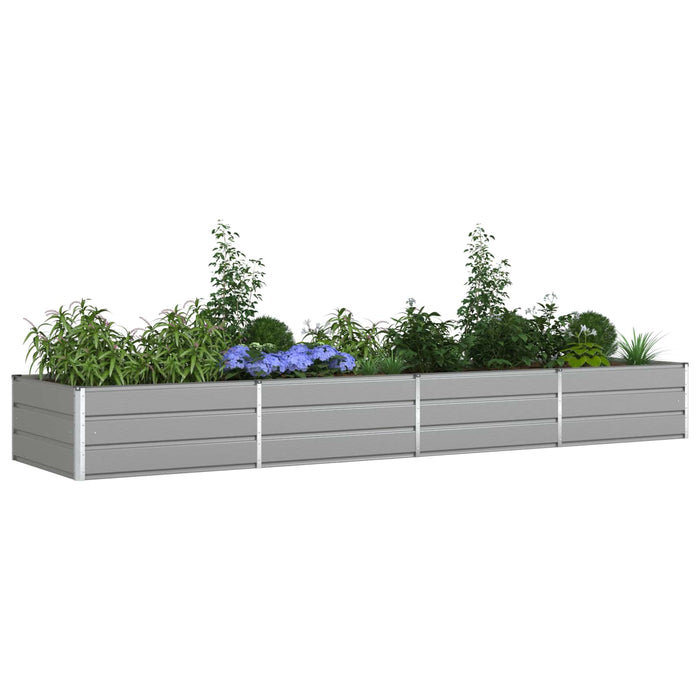 Jardinieră Gri deschis 195 x 100 x 45 cm Oțel Galvanizat - WALTI WALTI