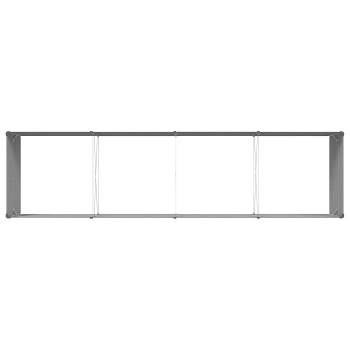 Jardinieră Gri deschis 195 x 100 x 45 cm Oțel Galvanizat - WALTI WALTI