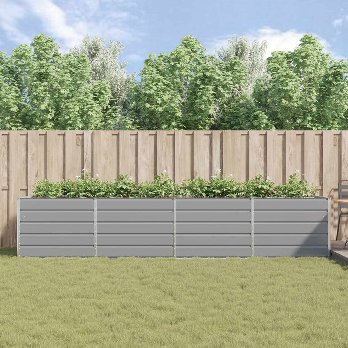 Jardinieră Gri deschis 195 x 100 x 45 cm Oțel Galvanizat - WALTI WALTI