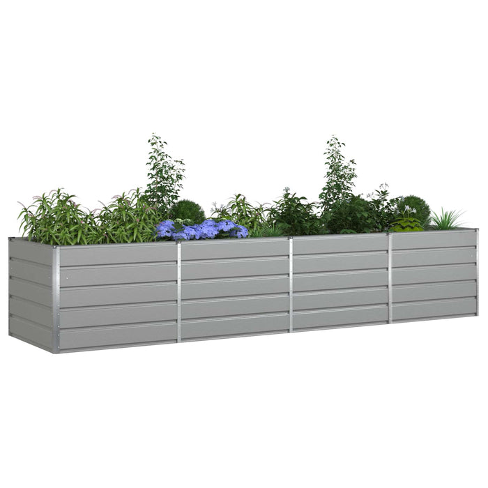 Jardinieră Gri deschis 195 x 100 x 45 cm Oțel Galvanizat - WALTI WALTI