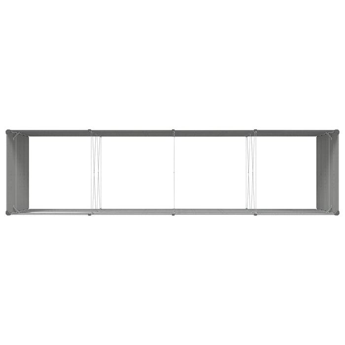Jardinieră Gri deschis 195 x 100 x 45 cm Oțel Galvanizat - WALTI WALTI