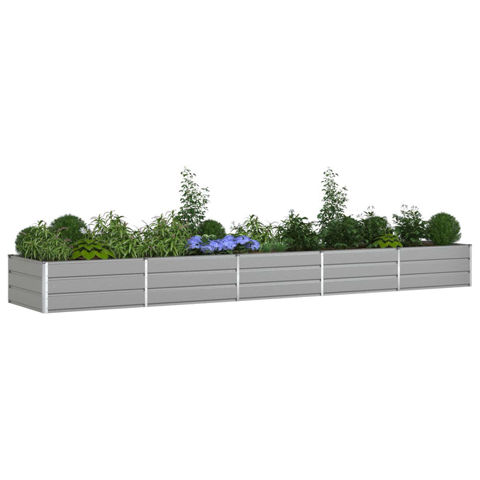 Jardinieră Gri deschis 195 x 100 x 45 cm Oțel Galvanizat - WALTI WALTI