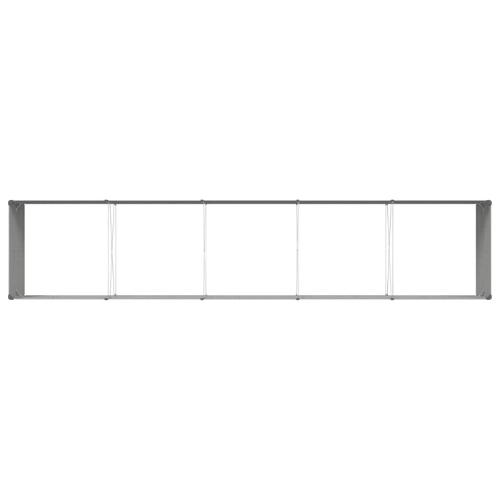 Jardinieră Gri deschis 195 x 100 x 45 cm Oțel Galvanizat - WALTI WALTI