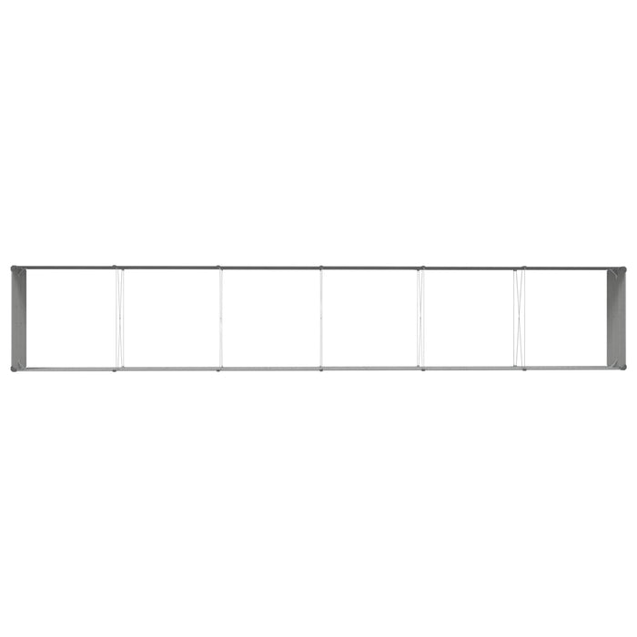 Jardinieră Gri deschis 195 x 100 x 45 cm Oțel Galvanizat - WALTI WALTI