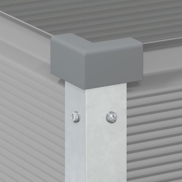 Jardinieră Gri deschis 100 x 45 x 90 cm Oțel Galvanizat - WALTI WALTI