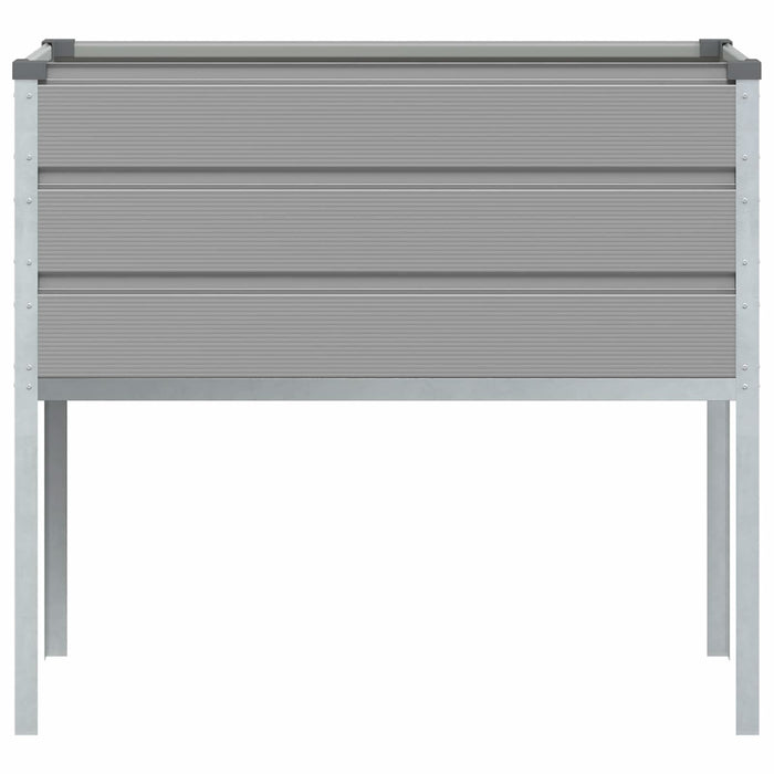 Jardinieră Gri deschis 100 x 45 x 90 cm Oțel Galvanizat - WALTI WALTI