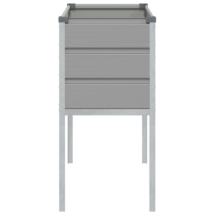 Jardinieră Gri deschis 100 x 45 x 90 cm Oțel Galvanizat - WALTI WALTI