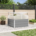 Jardinieră Gri deschis 100 x 100 x 77 cm Oțel Galvanizat - WALTI WALTI