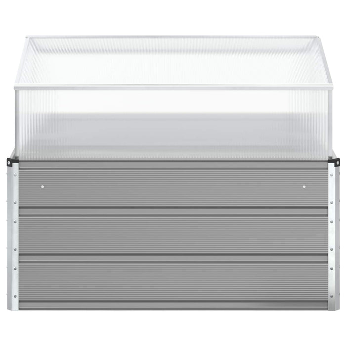 Jardinieră Gri deschis 100 x 100 x 77 cm Oțel Galvanizat - WALTI WALTI