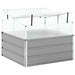 Jardinieră Gri deschis 100 x 100 x 77 cm Oțel Galvanizat - WALTI WALTI