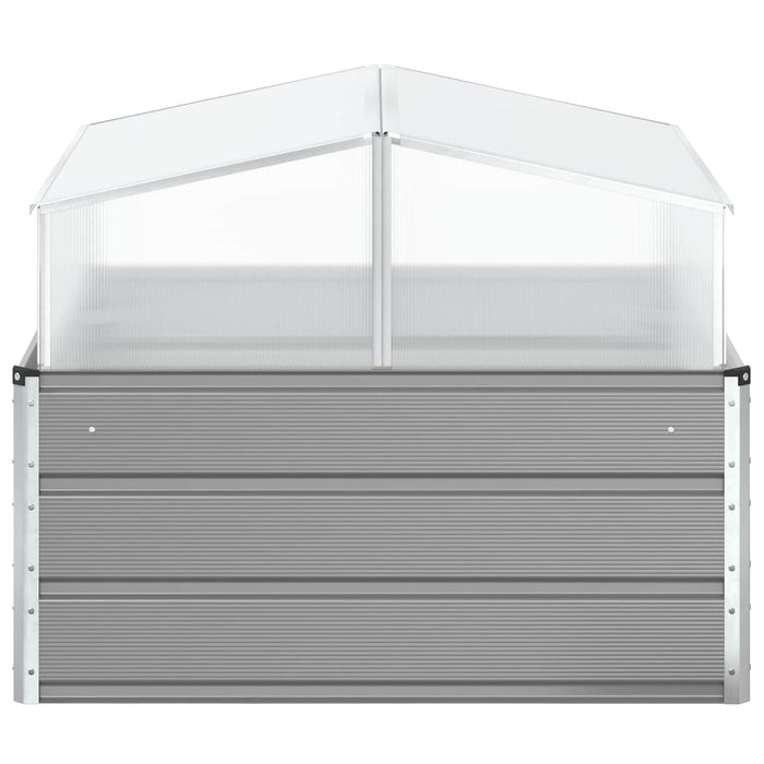 Jardinieră Gri deschis 100 x 100 x 77 cm Oțel Galvanizat - WALTI WALTI