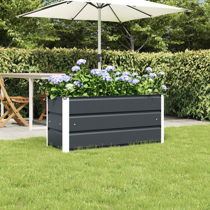 Jardinieră Antracit 100 x 40 x 45 cm Oțel - WALTI WALTI
