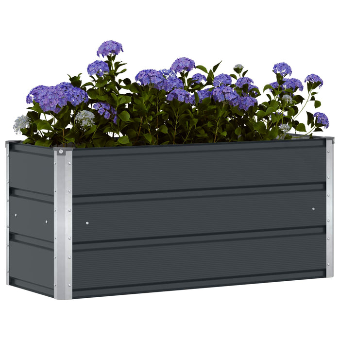 Jardinieră Antracit 100 x 40 x 45 cm Oțel - WALTI WALTI