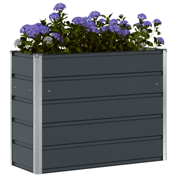Jardinieră Antracit 100 x 40 x 75 cm Oțel - WALTI WALTI
