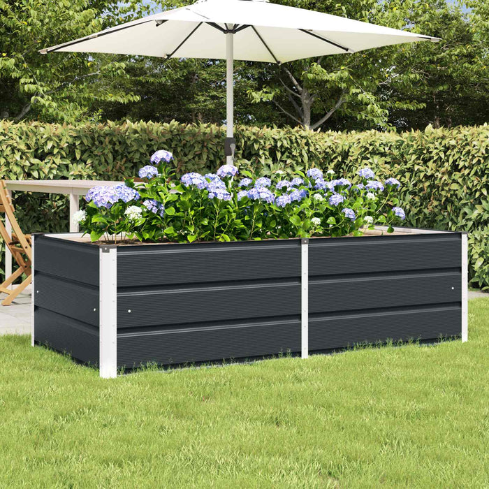 Jardinieră Antracit 160 x 80 x 45 cm Oțel - WALTI WALTI