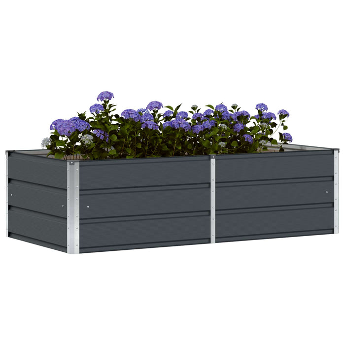 Jardinieră Antracit 160 x 80 x 45 cm Oțel - WALTI WALTI