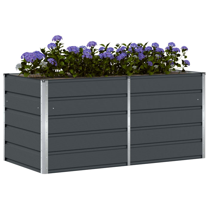 Jardinieră Antracit 160 x 80 x 75 cm Oțel - WALTI WALTI