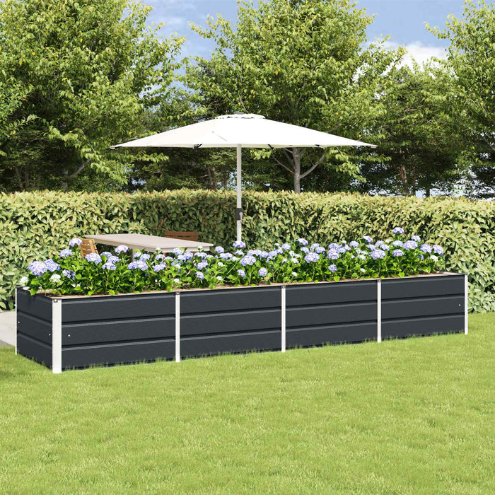 Jardinieră Antracit 320 x 80 x 45 cm Oțel - WALTI WALTI