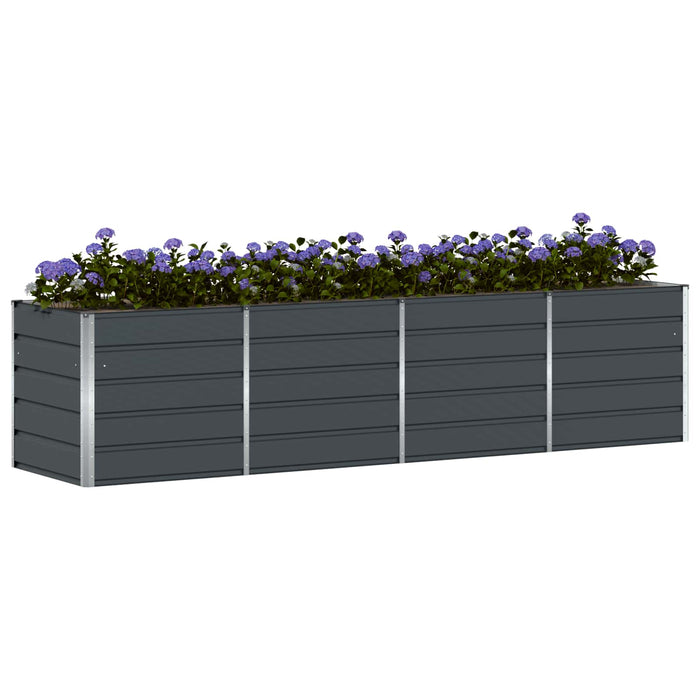 Jardinieră Antracit 240 x 80 x 75 cm Oțel - WALTI WALTI