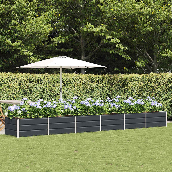 Jardinieră Antracit 480 x 80 x 45 cm Oțel - WALTI WALTI