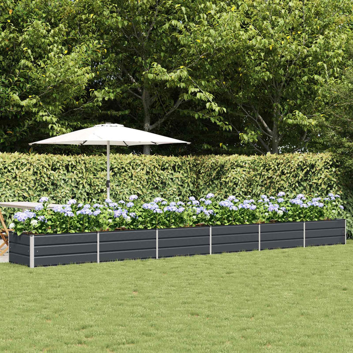Jardinieră Antracit 600 x 80 x 45 cm Oțel - WALTI WALTI