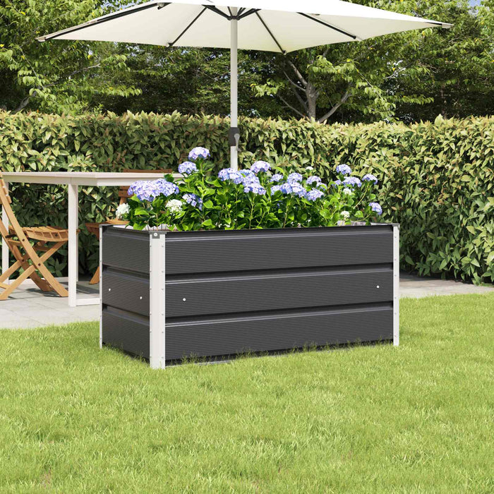 Jardinieră Antracit 100 x 50 x 45 cm Oțel Galvanizat WALTI