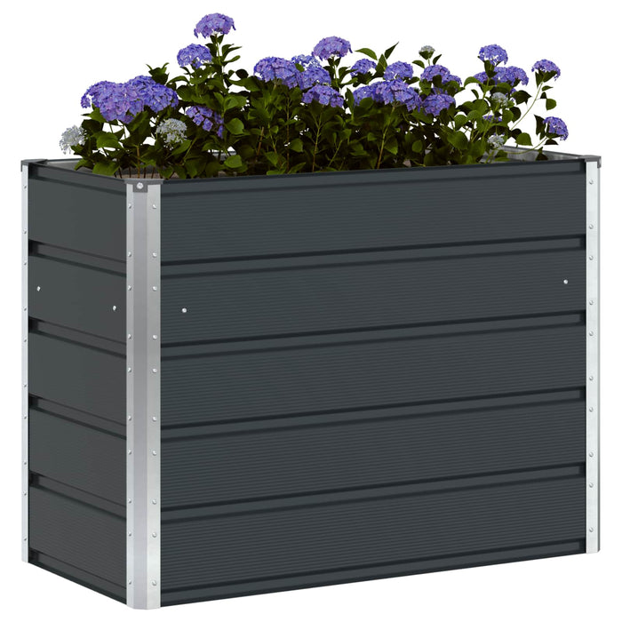 Jardinieră Antracit 100 x 50 x 75 cm Oțel Galvanizat - WALTI WALTI
