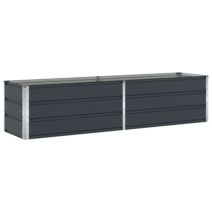 Jardinieră Antracit 195 x 50 x 45 cm Oțel Galvanizat - WALTI WALTI