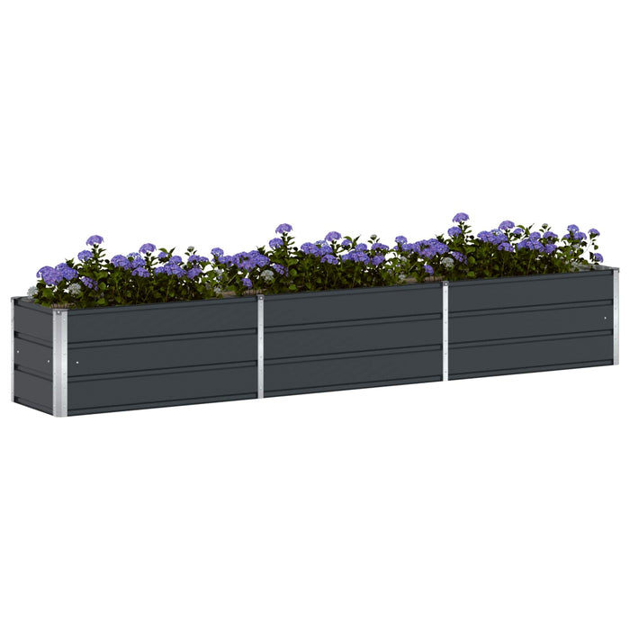 Jardinieră Antracit 290 x 50 x 45 cm Oțel Galvanizat WALTI