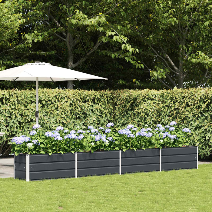 Jardinieră Antracit 385 x 50 x 45 cm Oțel Galvanizat - WALTI WALTI