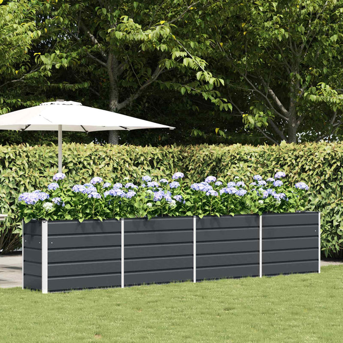 Jardinieră Antracit 385 x 50 x 75 cm Oțel Galvanizat WALTI