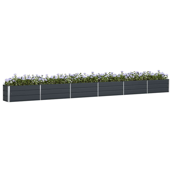 Jardinieră Antracit 580 x 50 x 45 cm Oțel Galvanizat WALTI