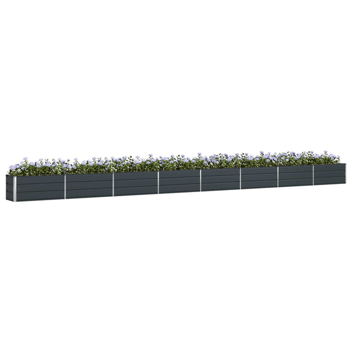 Jardinieră Antracit 770 x 50 x 45 cm Oțel Galvanizat WALTI