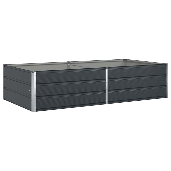 Jardinieră Antracit 195 x 100 x 45 cm Oțel Galvanizat - WALTI WALTI