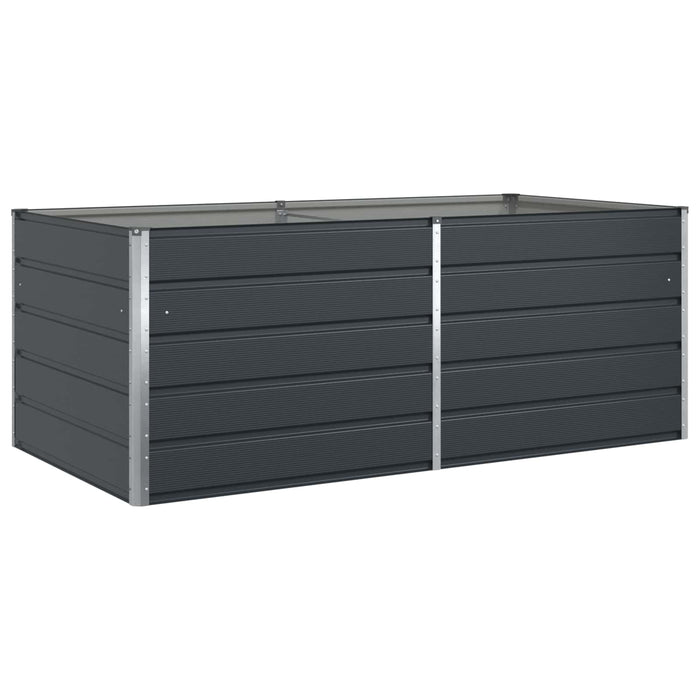 Jardinieră Antracit 195 x 100 x 45 cm Oțel Galvanizat - WALTI WALTI