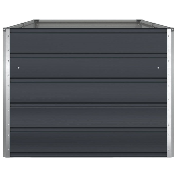 Jardinieră Antracit 195 x 100 x 45 cm Oțel Galvanizat - WALTI WALTI