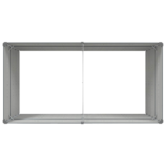 Jardinieră Antracit 195 x 100 x 45 cm Oțel Galvanizat - WALTI WALTI