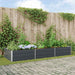 Jardinieră Antracit 195 x 100 x 45 cm Oțel Galvanizat - WALTI WALTI